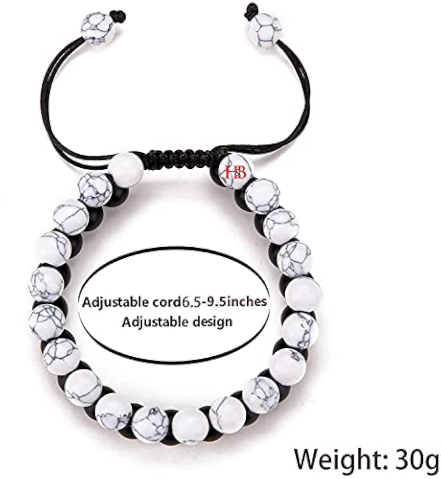Stone Layered Braided Beads Bracelet